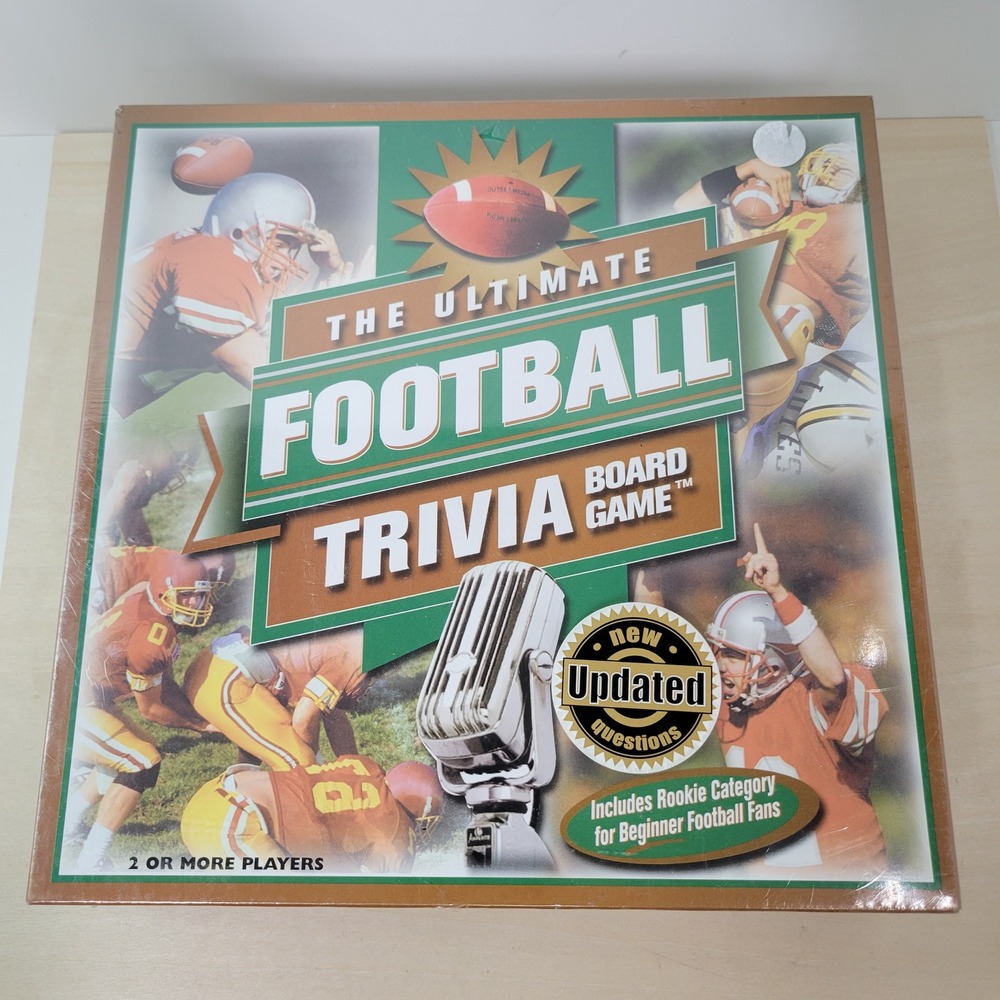 The Ultimate‎ Football Trivia Board Game Outset Media New Sealed Gift Idea